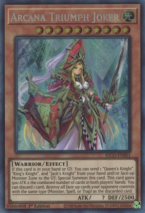 Arcana Triumph Joker (Collector's Rare) [KICO-EN001] Collector's Rare - Yu-Gi-Oh! - Card Brawlers | Quebec | Canada |