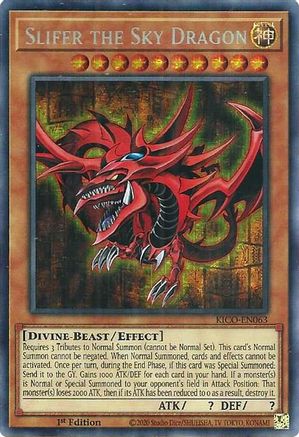 Slifer the Sky Dragon [KICO-EN063] Secret Pharaoh's Rare - Yu-Gi-Oh! - Card Brawlers | Quebec | Canada |