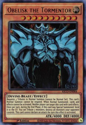 Obelisk the Tormentor (Ultra Pharaoh's Rare) [KICO-EN064] Ultra Pharaoh's Rare - Yu-Gi-Oh! - Card Brawlers | Quebec | Canada |