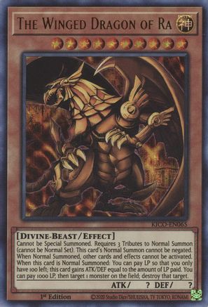 The Winged Dragon of Ra (Ultra Pharaoh's Rare) [KICO-EN065] Ultra Pharaoh's Rare - Yu-Gi-Oh! - Card Brawlers | Quebec | Canada |