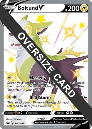 Boltund V (SWSH085) (Jumbo Card) [Sword & Shield: Black Star Promos] - Pokémon - Card Brawlers | Quebec | Canada |