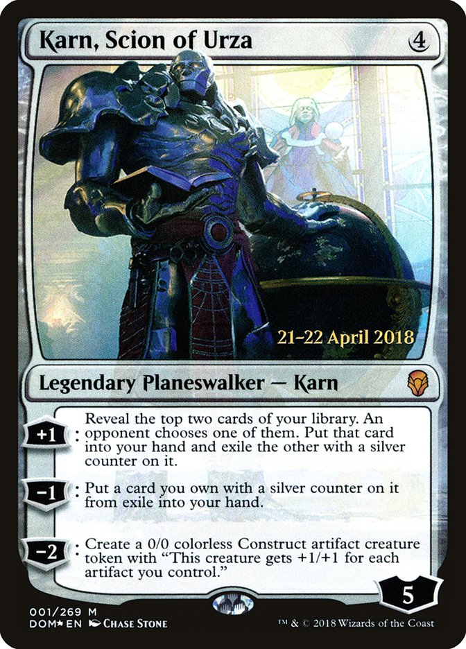 Karn, Scion of Urza [Dominaria Prerelease Promos] - Magic: The Gathering - Card Brawlers | Quebec | Canada |