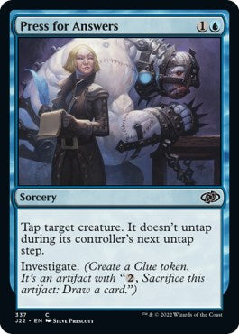 Press for Answers [Jumpstart 2022] - Magic: The Gathering - Card Brawlers | Quebec | Canada |