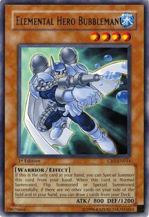 Elemental Hero Bubbleman (CRV-EN014) Rare