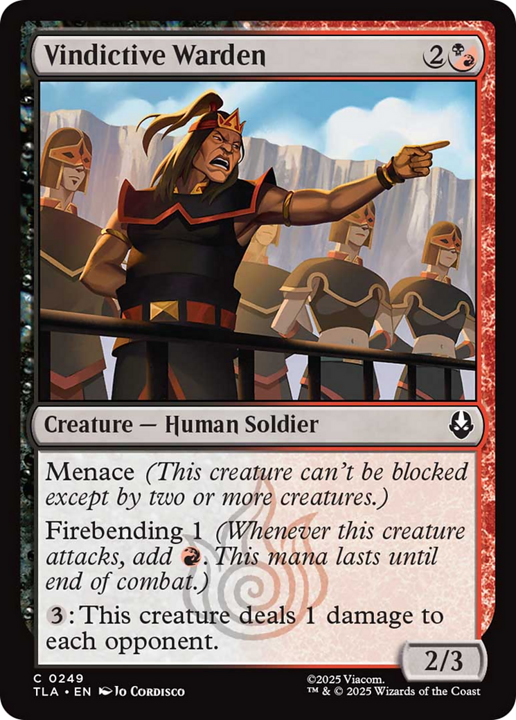 Vindictive Warden [Avatar: The Last Airbender] - Magic: The Gathering - Card Brawlers | Quebec | Canada |