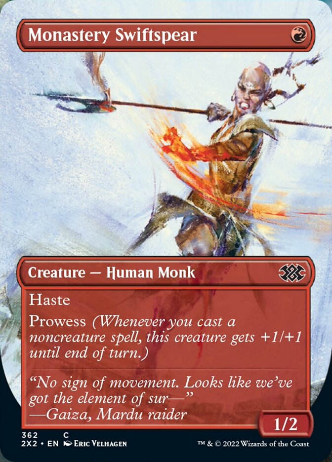 Monastery Swiftspear (Borderless Alternate Art) [Double Masters 2022] - Magic: The Gathering - Card Brawlers | Quebec | Canada |