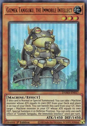 Gizmek Taniguku, the Immobile Intellect [DAMA-EN017] Ultra Rare