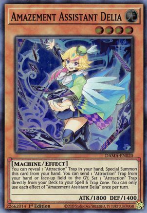 Amazement Assistant Delia [DAMA-EN020] Super Rare - Yu-Gi-Oh! - Card Brawlers | Quebec | Canada |