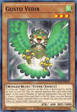 Gusto Vedir [DAMA-EN019] Common - Yu-Gi-Oh! - Card Brawlers | Quebec | Canada |