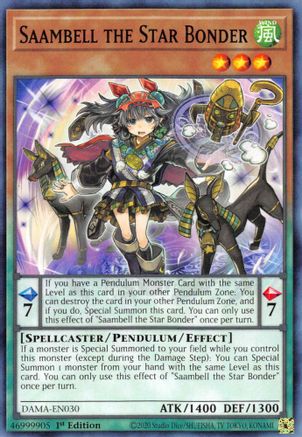 Saambell the Star Bonder [DAMA-EN030] Common - Yu-Gi-Oh! - Card Brawlers | Quebec | Canada |