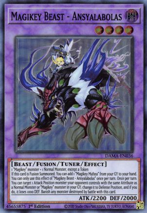 Magikey Beast - Ansyalabolas [DAMA-EN036] Super Rare - Yu-Gi-Oh! - Card Brawlers | Quebec | Canada |