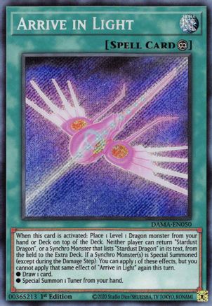 Arrive in Light [DAMA-EN050] Secret Rare - Yu-Gi-Oh! - Card Brawlers | Quebec | Canada |