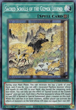 Sacred Scrolls of the Gizmek Legend [DAMA-EN060] Secret Rare - Yu-Gi-Oh! - Card Brawlers | Quebec | Canada |