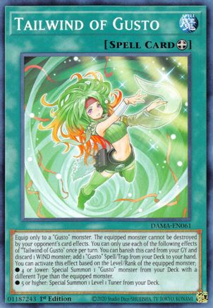 Tailwind of Gusto [DAMA-EN061] Common - Yu-Gi-Oh! - Card Brawlers | Quebec | Canada |