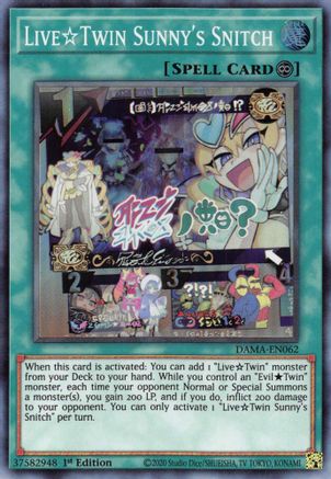 Live Twin Sunny's Snitch [DAMA-EN062] Super Rare - Yu-Gi-Oh! - Card Brawlers | Quebec | Canada |