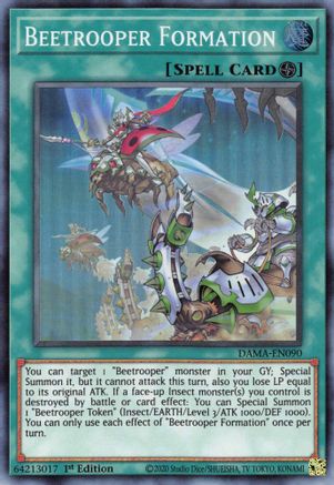 Beetrooper Formation [DAMA-EN090] Super Rare - Yu-Gi-Oh! - Card Brawlers | Quebec | Canada |