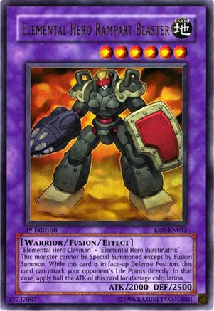 Elemental HERO Rampart Blaster (EEN-EN033) Ultra Rare