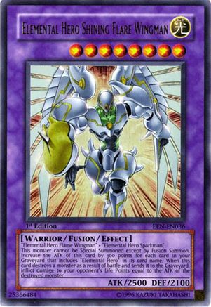 Elemental HERO Shining Flare Wingman (EEN-EN036) Ultra Rare