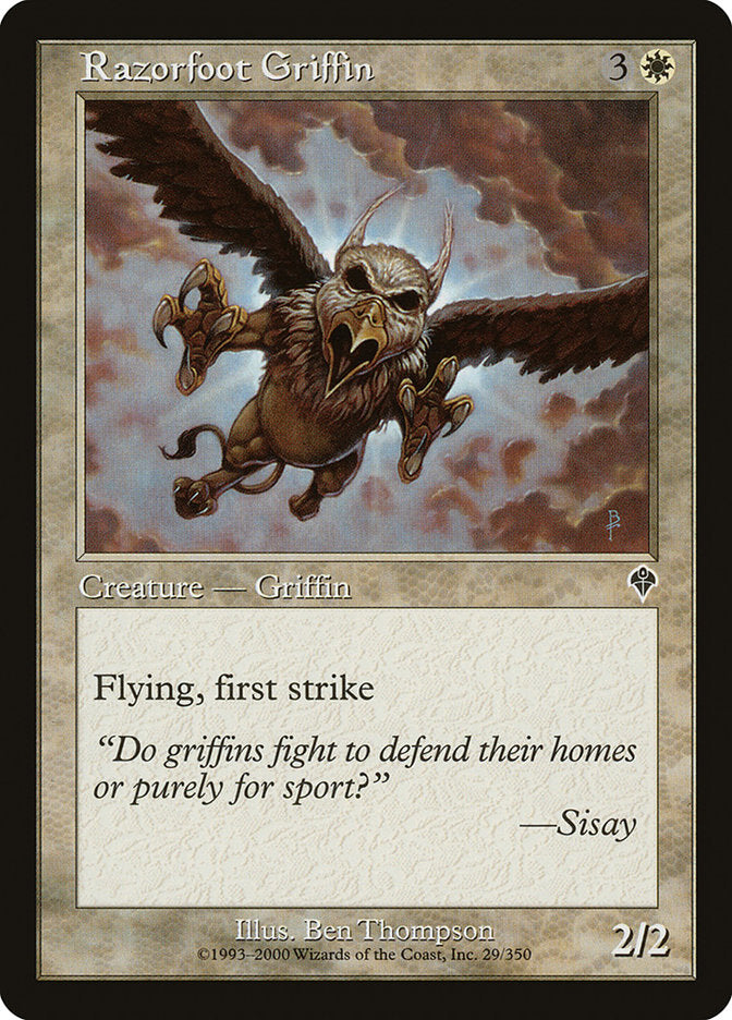 Razorfoot Griffin [Invasion] - Magic: The Gathering - Card Brawlers | Quebec | Canada |