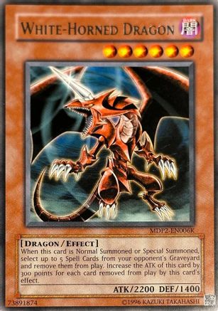 White-Horned Dragon (Redemption Replacement) [MDP2-EN006K] Rare - Yu-Gi-Oh! - Card Brawlers | Quebec | Canada |