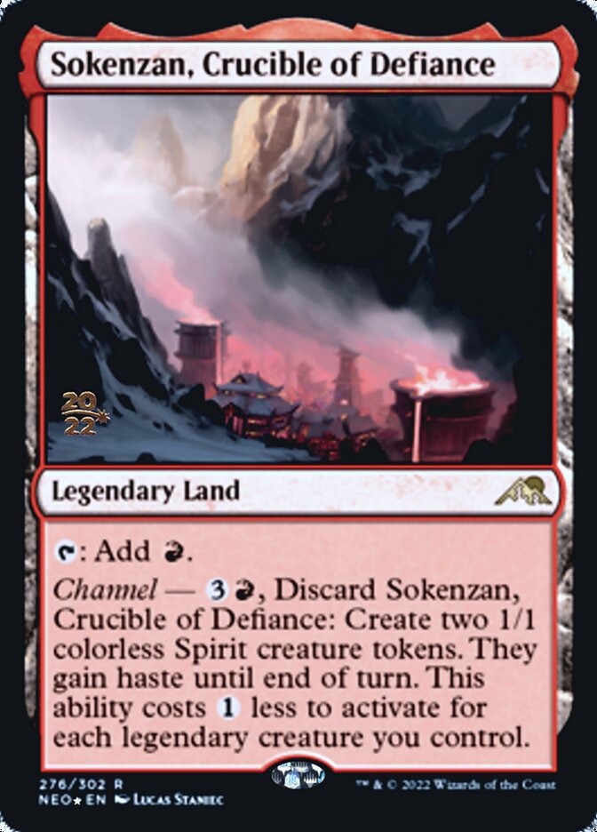 Sokenzan, Crucible of Defiance [Kamigawa: Neon Dynasty Prerelease Promos] - Magic: The Gathering - Card Brawlers | Quebec | Canada |