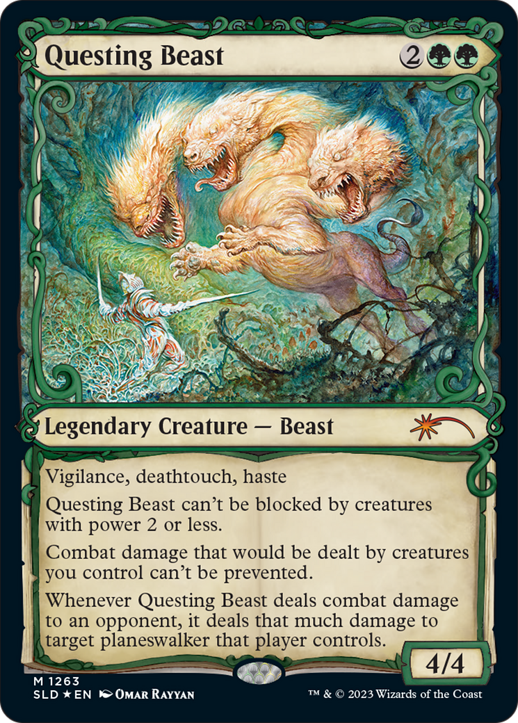 Questing Beast (Halo Foil) [Secret Lair Drop Series] - Magic: The Gathering - Card Brawlers | Quebec | Canada |