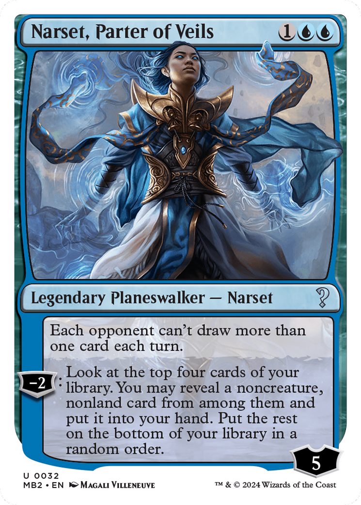 Narset, Parter of Veils (White Border) [Mystery Booster 2] - Magic: The Gathering - Card Brawlers | Quebec | Canada |