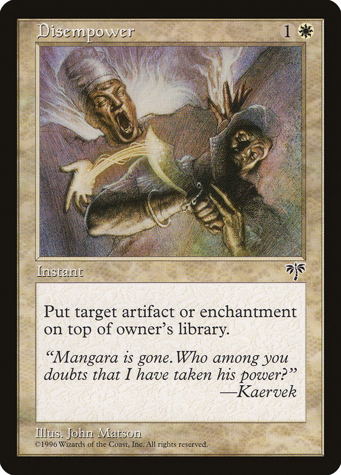 Disempower [Mirage] - Magic: The Gathering - Card Brawlers | Quebec | Canada |