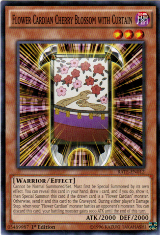 Flower Cardian Cherry Blossom with Curtain [RATE-EN012] Common - Yu-Gi-Oh! - Card Brawlers | Quebec | Canada |