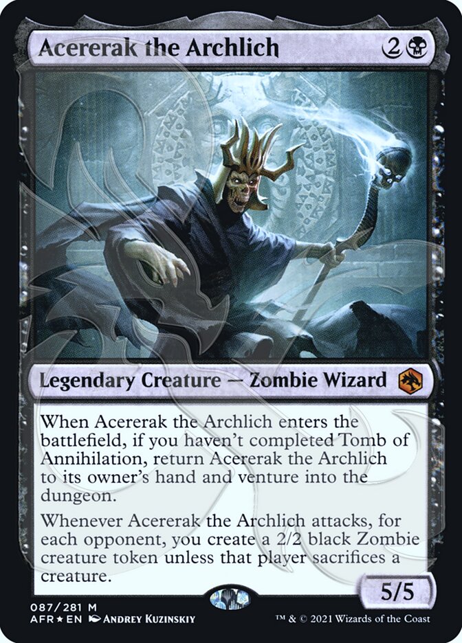 Acererak the Archlich (Ampersand Promo) [Dungeons & Dragons: Adventures in the Forgotten Realms Promos] - Magic: The Gathering - Card Brawlers | Quebec | Canada |
