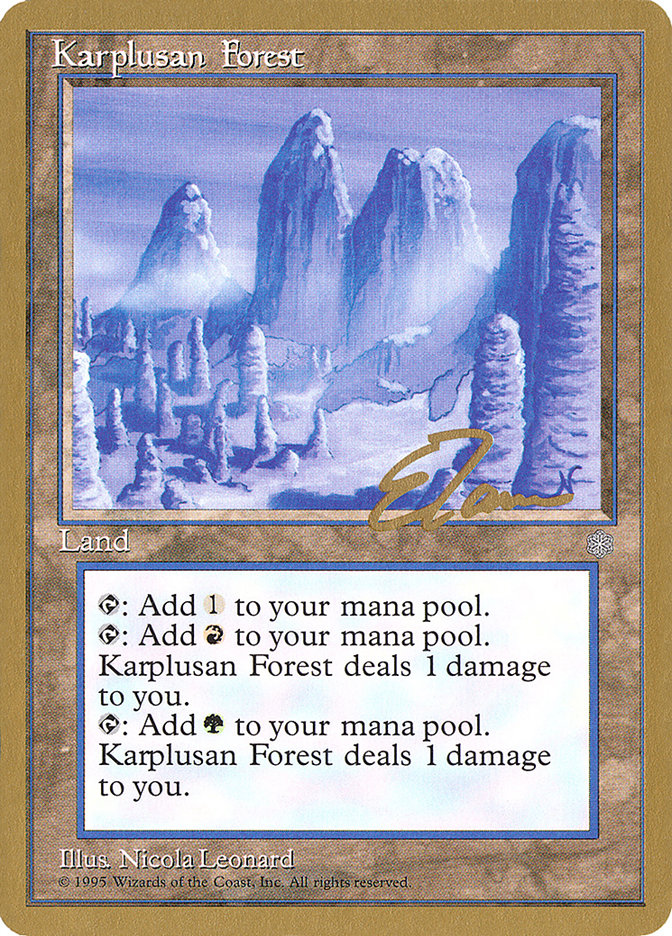 Karplusan Forest (Eric Tam) [Pro Tour Collector Set] - Magic: The Gathering - Card Brawlers | Quebec | Canada |