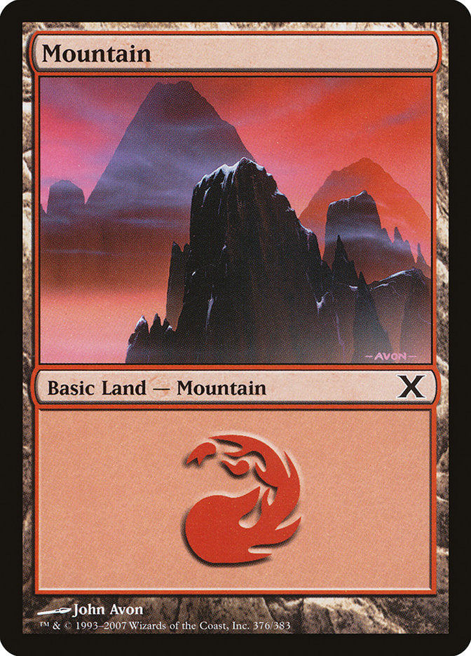 Mountain (376) [Tenth Edition] - Magic: The Gathering - Card Brawlers | Quebec | Canada |
