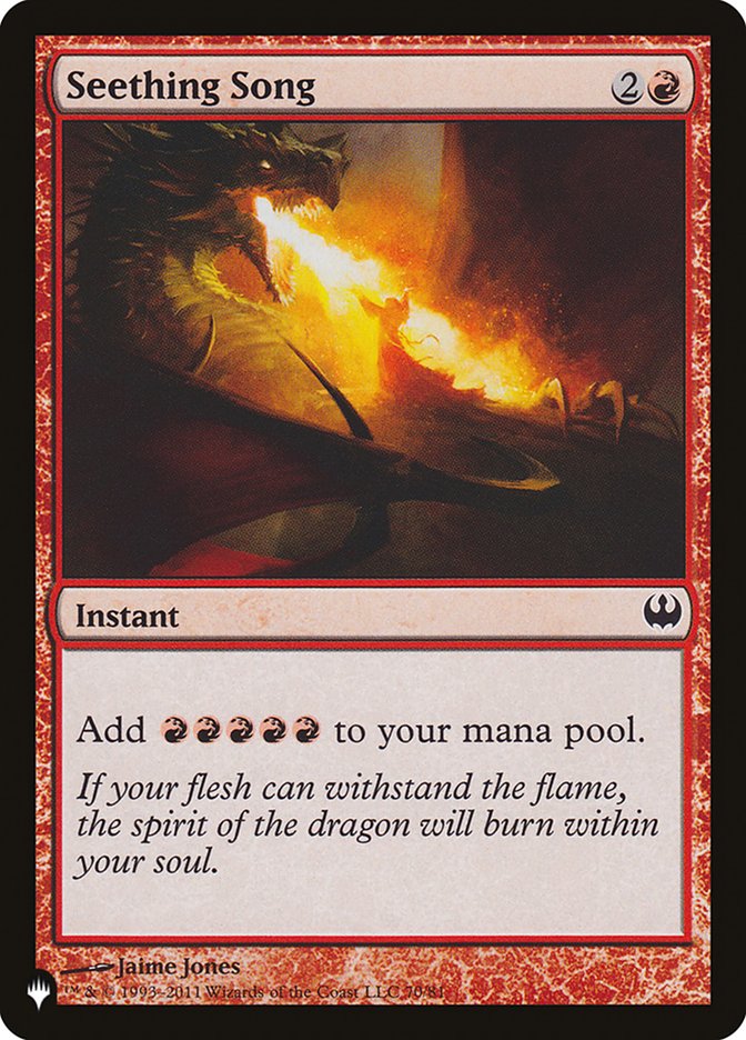 Seething Song [The List] - Magic: The Gathering - Card Brawlers | Quebec | Canada |