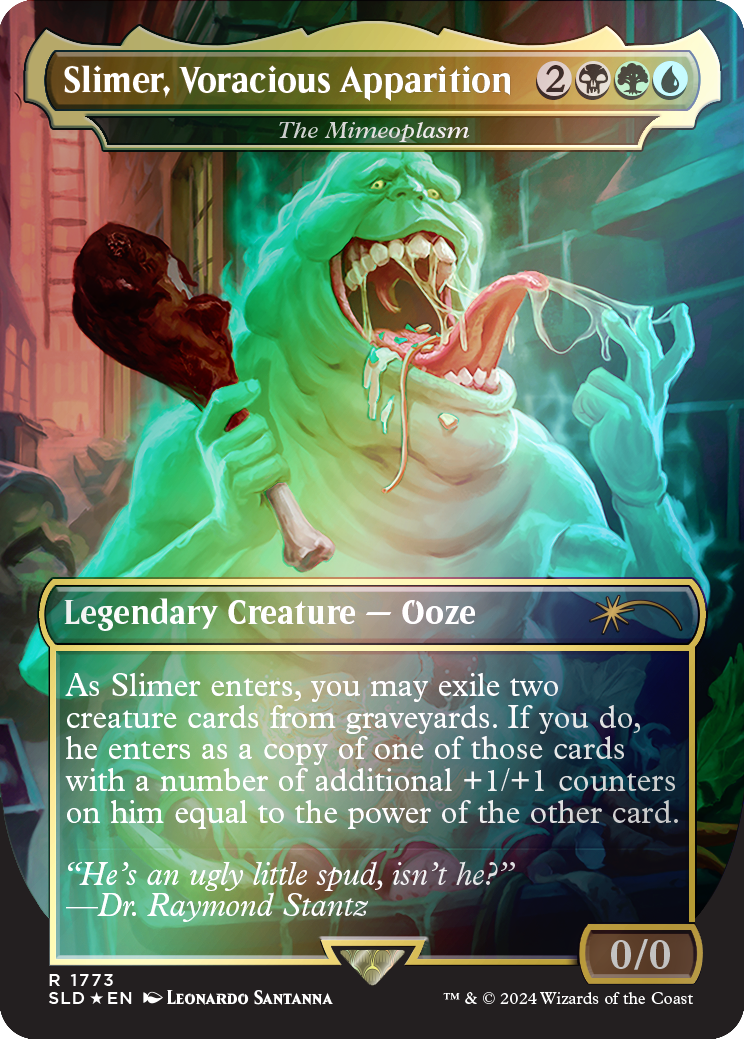 Slimer, Voracious Apparition - The Mimeoplasm (Rainbow Foil) [Secret Lair Drop Series] - Magic: The Gathering - Card Brawlers | Quebec | Canada |