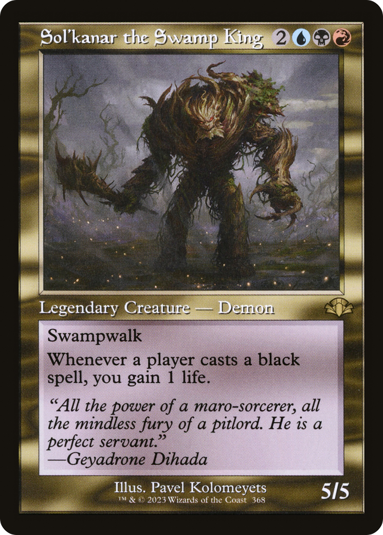 Sol'kanar the Swamp King (Retro) [Dominaria Remastered] - Magic: The Gathering - Card Brawlers | Quebec | Canada |