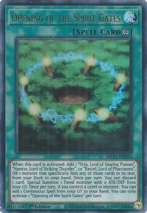 Opening of the Spirit Gates [MP21-EN251] Ultra Rare - Yu-Gi-Oh! - Card Brawlers | Quebec | Canada |