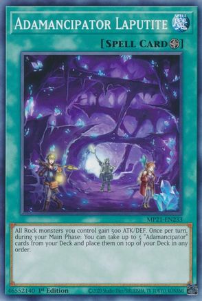 Adamancipator Laputite [MP21-EN233] Common - Yu-Gi-Oh! - Card Brawlers | Quebec | Canada |