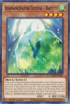Adamancipator Crystal - Raptite [MP21-EN228] Common - Yu-Gi-Oh! - Card Brawlers | Quebec | Canada |