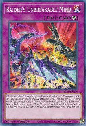 Raider's Unbreakable Mind [MP21-EN210] Common - Yu-Gi-Oh! - Card Brawlers | Quebec | Canada |