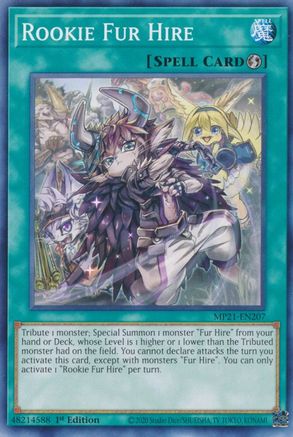 Rookie Fur Hire [MP21-EN207] Common - Yu-Gi-Oh! - Card Brawlers | Quebec | Canada |