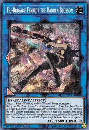 Tri-Brigade Ferrijit the Barren Blossom [MP21-EN196] Prismatic Secret Rare - Yu-Gi-Oh! - Card Brawlers | Quebec | Canada |