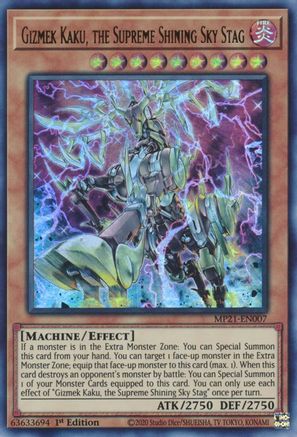 Gizmek Kaku, the Supreme Shining Sky Stag [MP21-EN007] Ultra Rare - Yu-Gi-Oh! - Card Brawlers | Quebec | Canada |