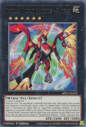 Virtual World Phoenix - Fanfan [MP21-EN193] Rare - Yu-Gi-Oh! - Card Brawlers | Quebec | Canada |