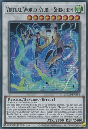 Virtual World Kyubi - Shenshen [MP21-EN186] Super Rare - Yu-Gi-Oh! - Card Brawlers | Quebec | Canada |