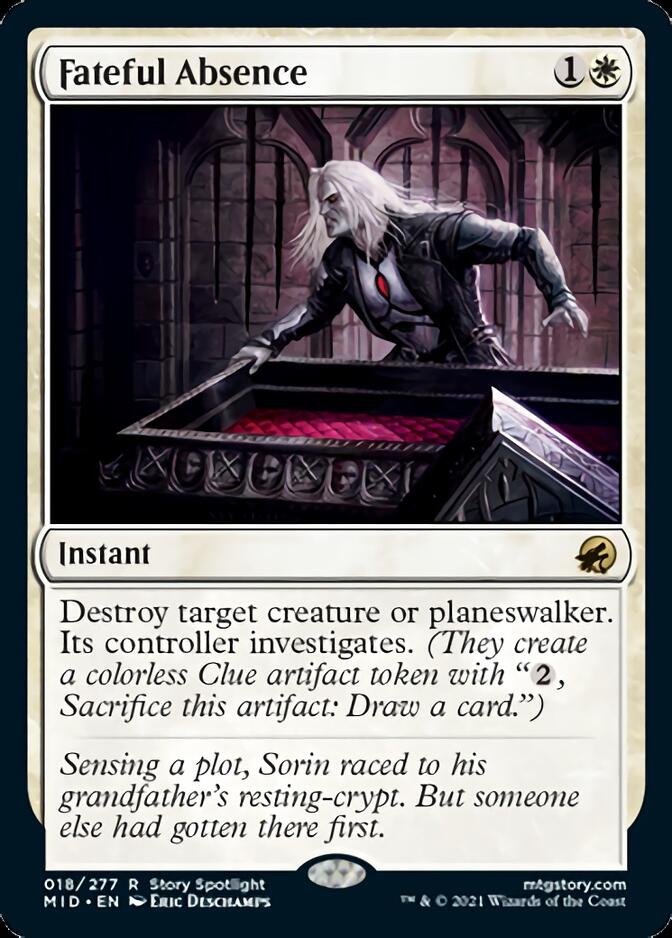 Fateful Absence [Innistrad: Midnight Hunt] - Magic: The Gathering - Card Brawlers | Quebec | Canada |