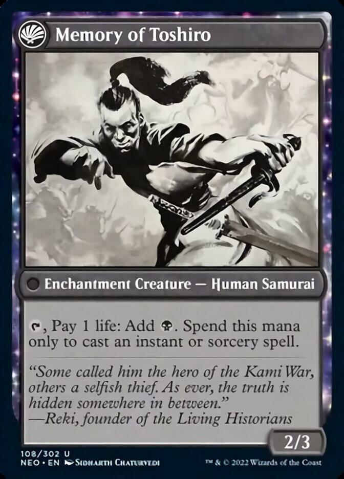 Life of Toshiro Umezawa // Memory of Toshiro [Kamigawa: Neon Dynasty] - Magic: The Gathering - Card Brawlers | Quebec | Canada |