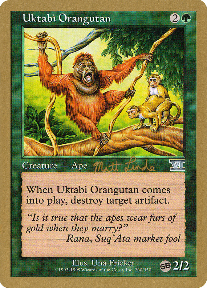 Uktabi Orangutan (Matt Linde) (SB) [World Championship Decks 1999] - Magic: The Gathering - Card Brawlers | Quebec | Canada |