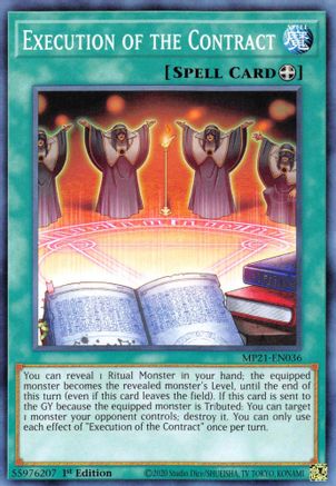 Execution of the Contract [MP21-EN036] Common - Yu-Gi-Oh! - Card Brawlers | Quebec | Canada |