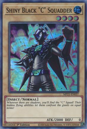 Shiny Black C Squadder [MP21-EN037] Super Rare - Yu-Gi-Oh! - Card Brawlers | Quebec | Canada |