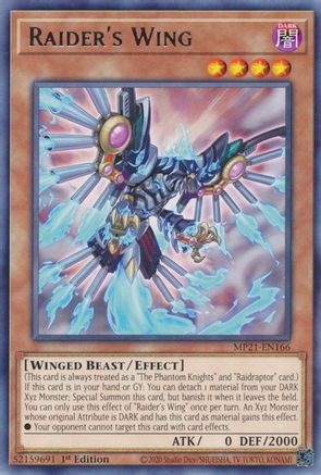 Raider's Wing [MP21-EN166] Rare - Yu-Gi-Oh! - Card Brawlers | Quebec | Canada |